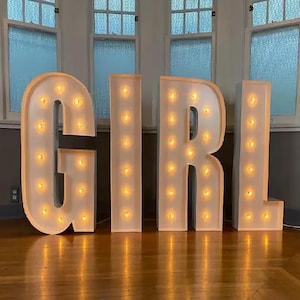 Custom LED Marquee Number Sign – Light Up Birthday Party Decor, Giant Numbers for Photo Backdrop or Milestone Display