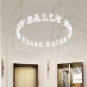 LED Glow Ring Chandelier – Modern Neon Ceiling Light for Homes, Studios, Salons & Custom Installs