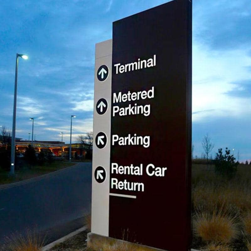 Custom Office Monument Sign Corporate Pylon Sign for Business Park Tech ...