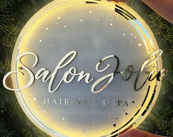 Custom Acrylic Backlit Signs for Any Purpose - Personalized LED Signs, Modern Light Up Displays, Customizable Acrylic Signage