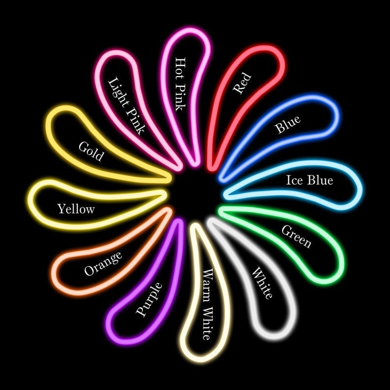 Neon Sign Aesthetic TikTok Room Handmade Home Wall Decor Custom Streamer Game Room Retro LED Light Modern Blessed 30x10x1in