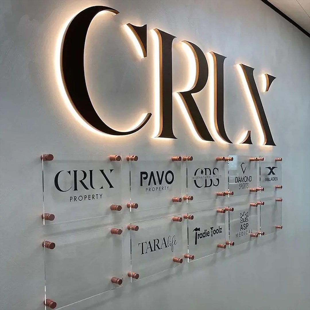 Customizable Backlit Channel Letter Sign - Illuminated Party Decor ...