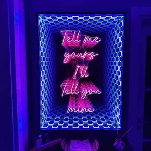 Custom Infinity LED Mirror Art Glowing Wall Light Modern Home Decor Personalized Display Bright Unique Accent for Spaces