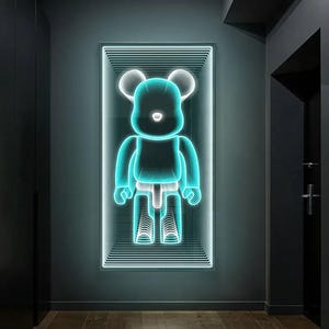 Custom LED Infinity Mirror Sign Light Up Wall Art Modern Home Decor Unique Glowing Design Perfect for Any Occasion