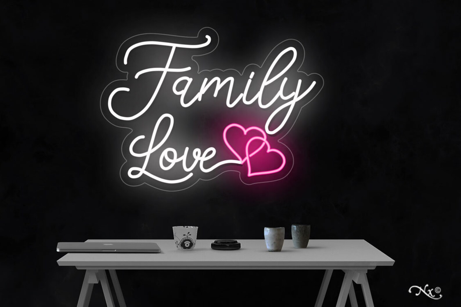 Family love 22x30x1in. Neon Sign Aesthetic TikTok Room | Etsy