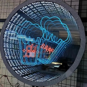 Infinity Light Sign Custom LED Decor Modern Wall Display Bright Glowing Name Unique Art Piece for Home and Office