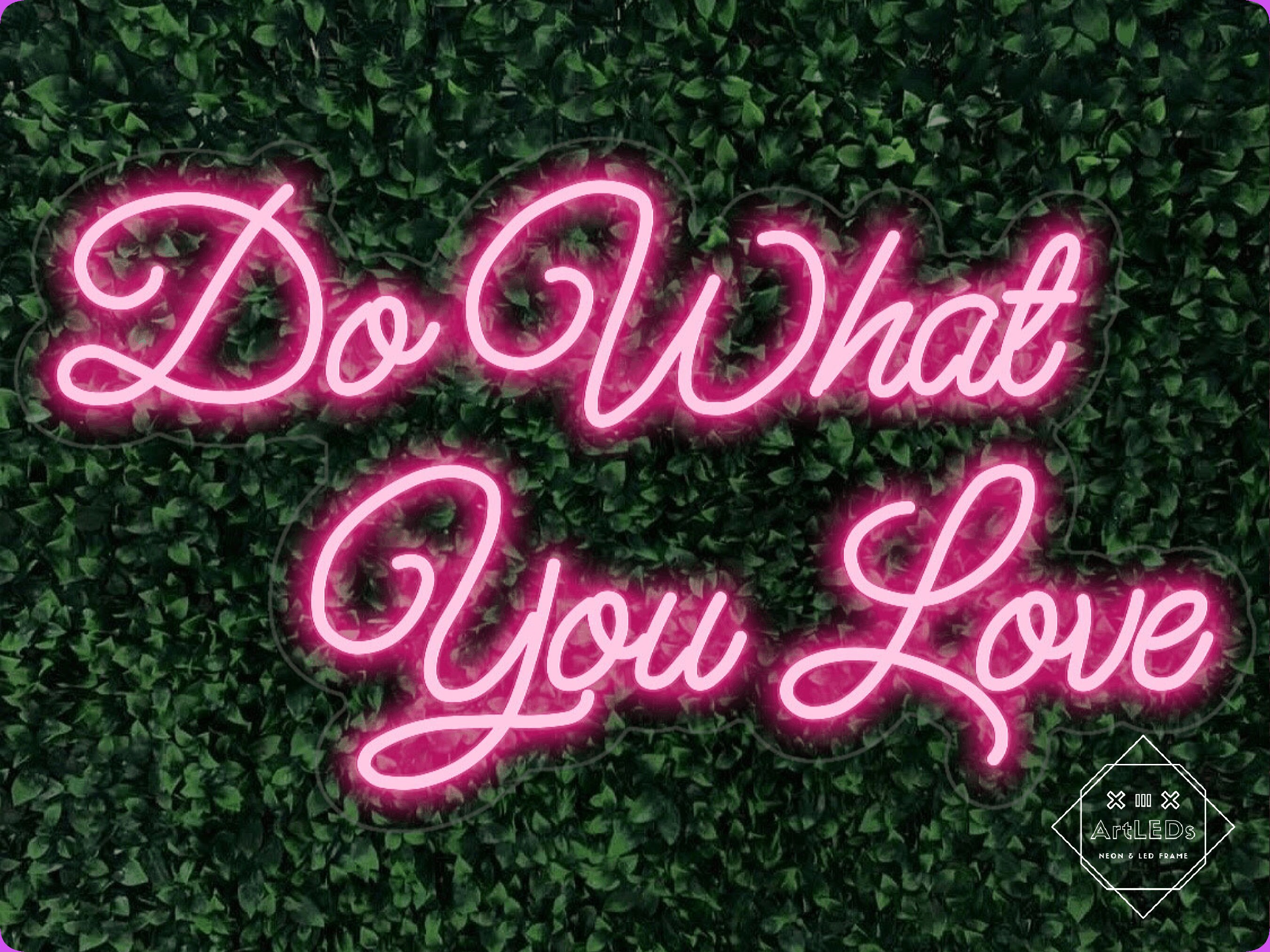 Do what you love 32x18in. Neon Sign Aesthetic TikTok Room Etsy