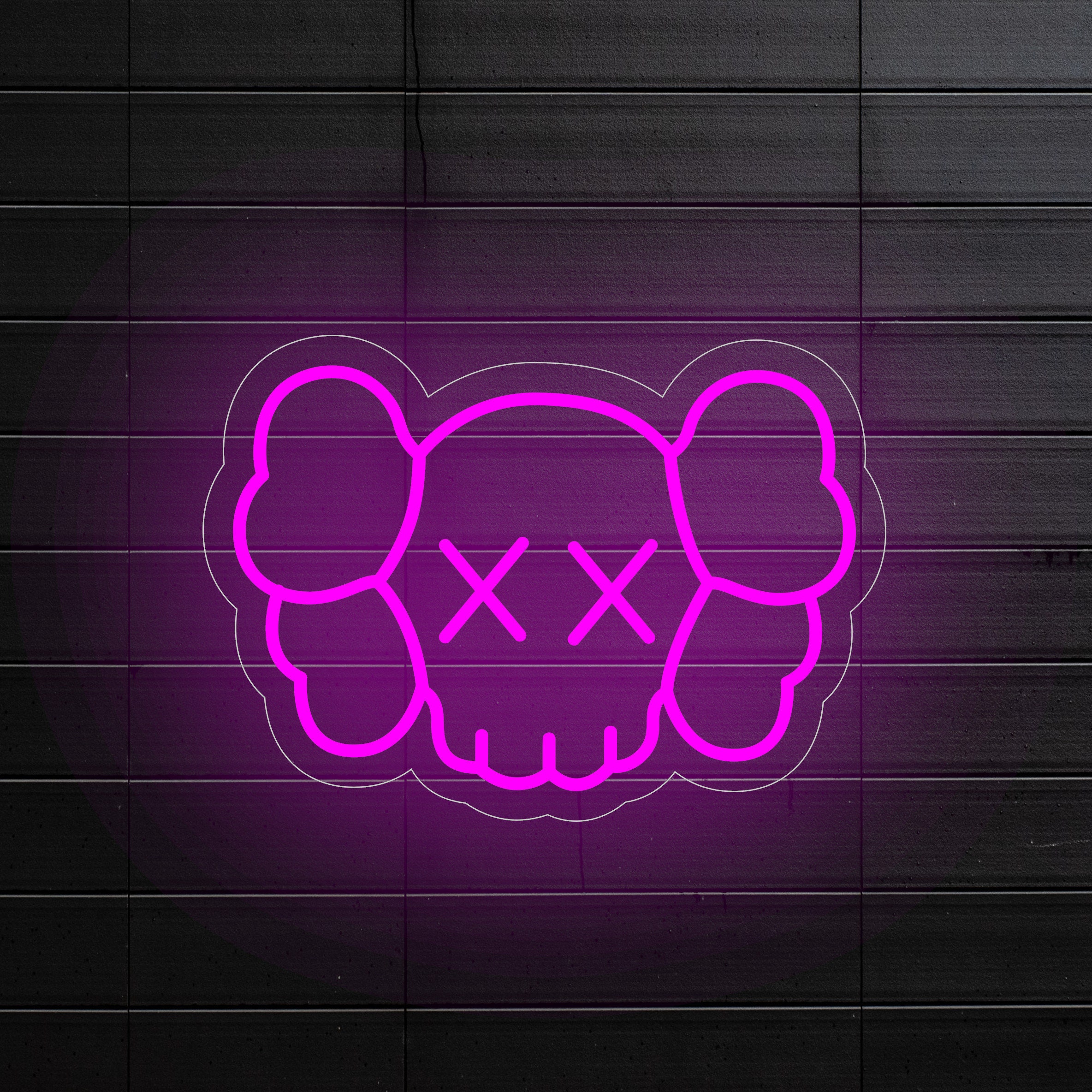 Kaws 10.5x15in. Neon Sign Aesthetic TikTok Room Handmade Kaws 10.5x15in. Neon Sign Aesthetic TikTok Room Handmade