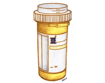 Pegatina Dispensador de pastillas