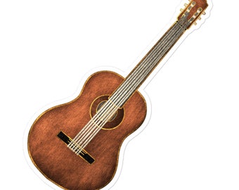 Guitar Instrument Music Sticker