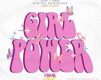 Girl Power SVG, Strong Women Empowerment, png (digitale download)