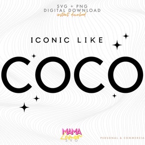 Iconic Like Coco Svg, Love coco, Fashion Shirt, French Fashion Shirt, luxury shirt, Designer Shirt, Paris Sweatshirt Png, Fashion svg