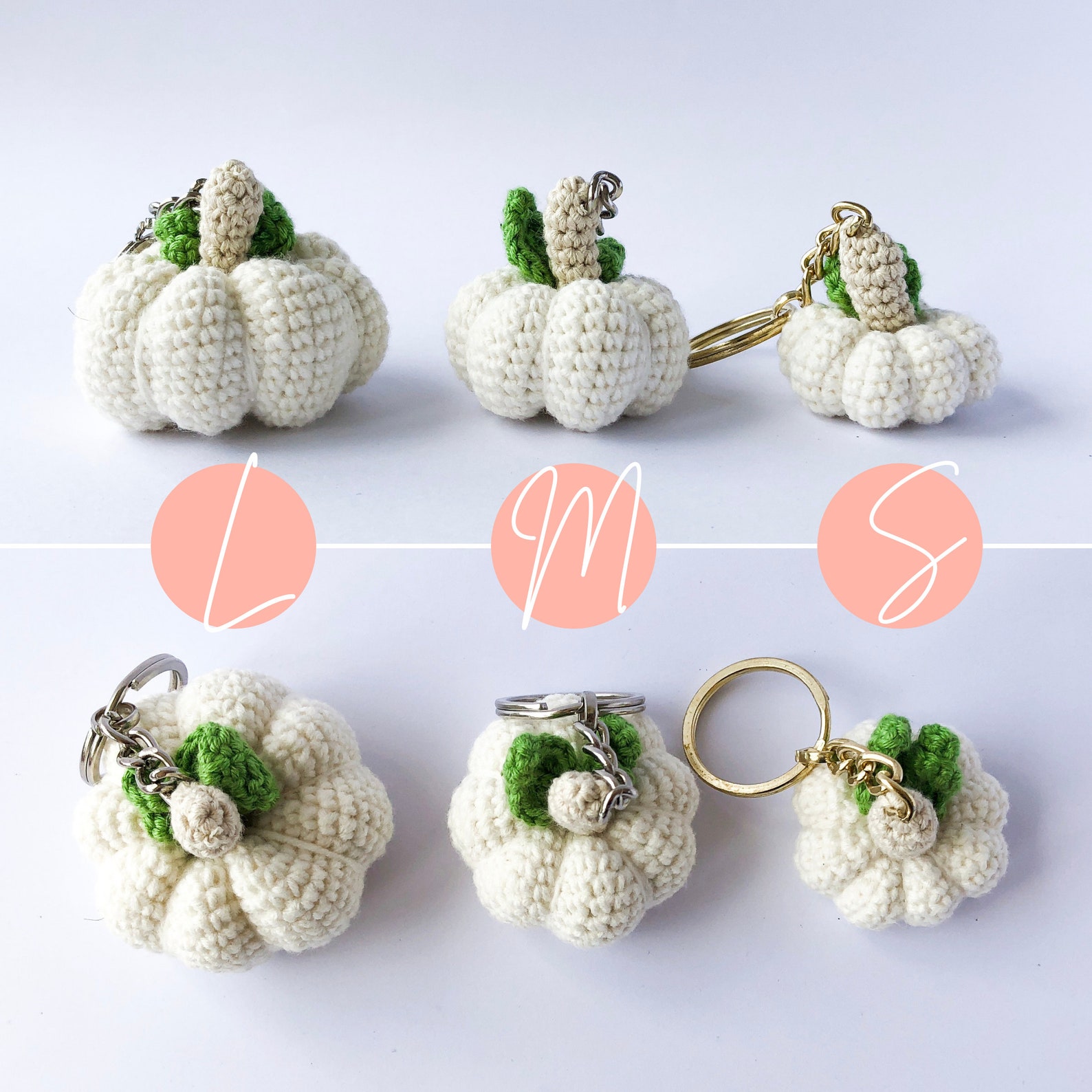 Crochet Pumpkin Keychain Amigurumi Pumpkin Keyring Fall Etsy India