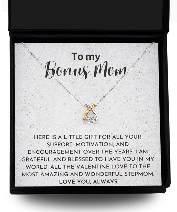 To My Other Mother Christmas Gift for Her - Gift for Mom - Motivational  Card - Jewelry Gift Set for Mom - Gift for Stepmom - Christmas Card and