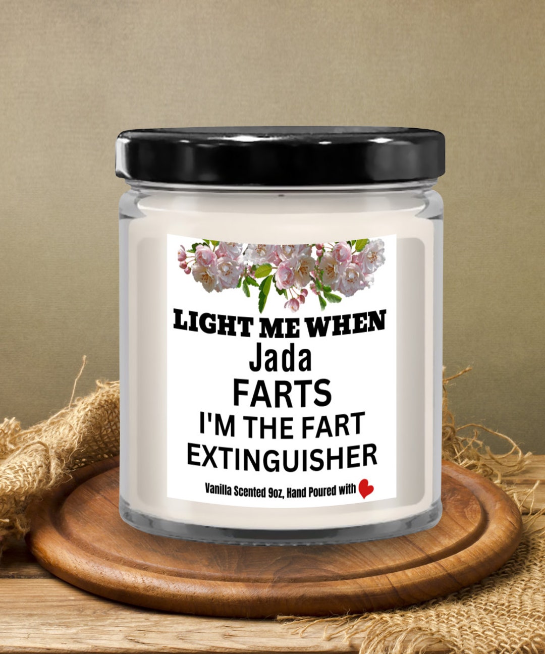 Personalized Fart Candle Fart Extinguisher Funny Candle for Etsy