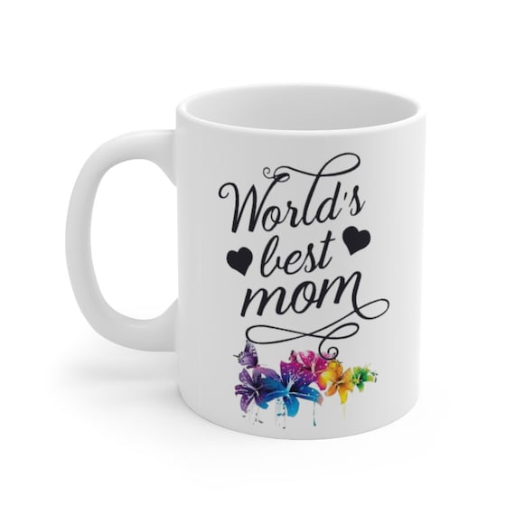 Mothers Day Gifts Mom Birthday Gifts from Daughter Son - #1 Mom Coffee Mug  Christmas Gifts for Moms Grandma - White, 11oz 