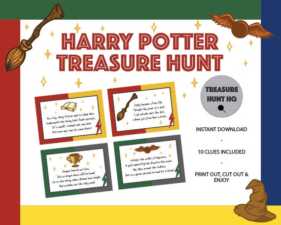 Harry Potter Inspired Activity: Horcrux Hunt with FREE DOWNLOAD  Instructions and Clues. Add…