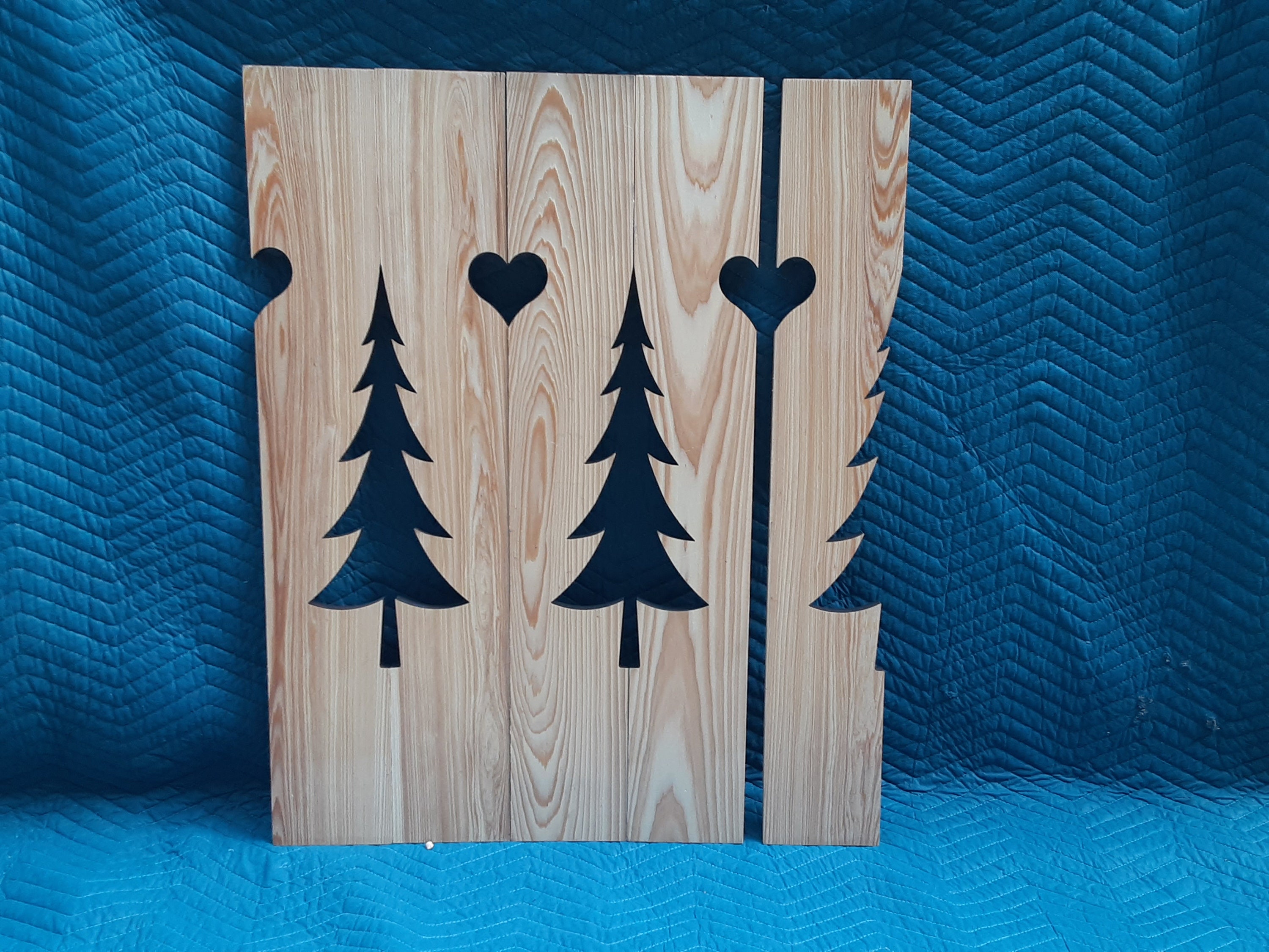 35" Pine Tree Heart Flat-Sawn Stair Baluster - Sample or Quantity - Pine, STK Cedar, or Cypress - Price Per Baluster - Requires 2 Balusters