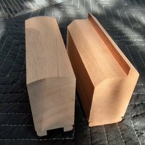 5ft Top & Bottom Rail Set for Flat-Sawn Balusters - Cypress Select Grade - Historic Reproduction