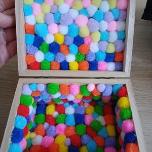 Caja de almacenamiento de ensory hecha a mano