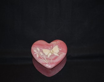 Pink Heart Shaped Trinket Box by Robert Nemith