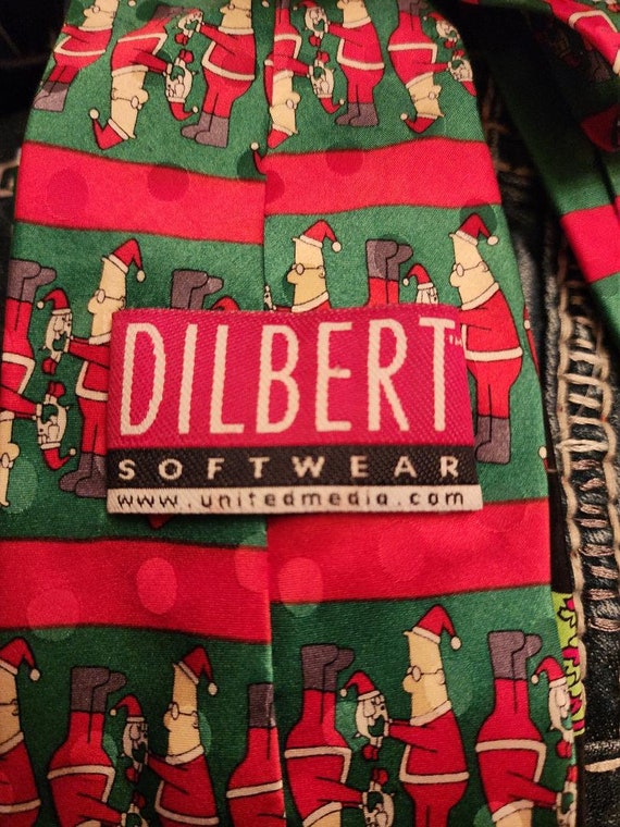 Dilbert Christmas Santa Tie - image 2