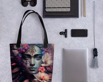 Bolsa de mano - Krishna en flores