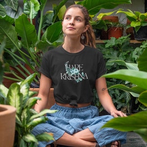 Hare Krishna in Flowers - Women&#39;s Relaxed T-Shirt