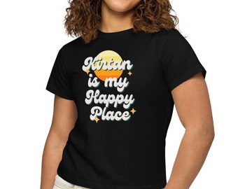Kirtan is my Happy Place - Women’s high-waisted t-shirt