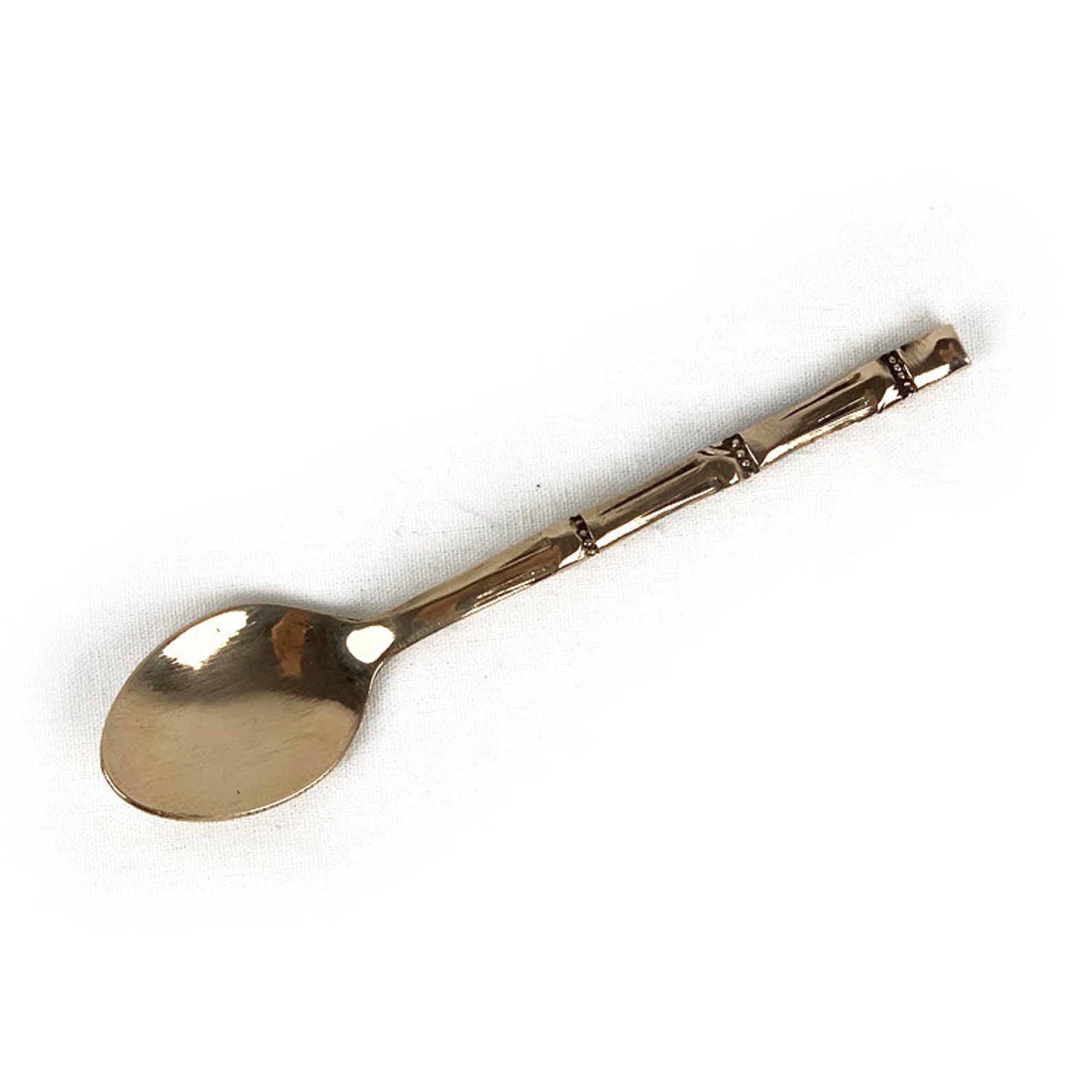 Small Sugar Spoon W/ Bamboo Detailing Etsy