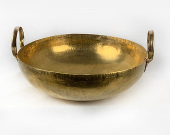 Large Brass Bowl with Handles (#18)