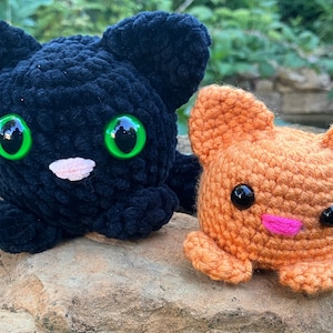 Pattern Crochet Amigurumi Spooky Kitty, No Sew, Easy, Beginner, Spooky, Halloween