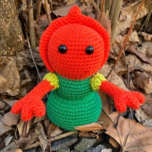 Patron Crochet Amigurumi Flatwoods Monster Cryptid