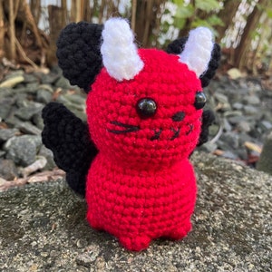 Pattern Crochet Amigurumi Devil Kitty