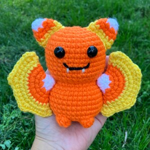 Crochet Candy Corn Bat*Halloween Plush*Amigurumi Bat
