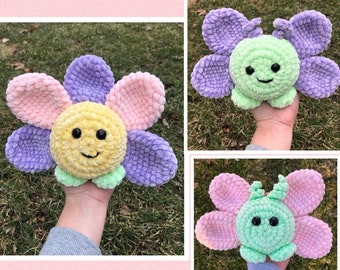 Pattern No Sew Crochet Amigurumi Butterfly & Flower