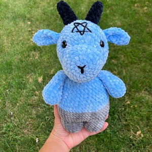 Plush Crochet Baphomet Doll