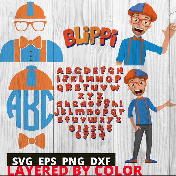 Download Blippi Blippi SVG Blippi Alphabets SVG Cricut SVG Bundle ...