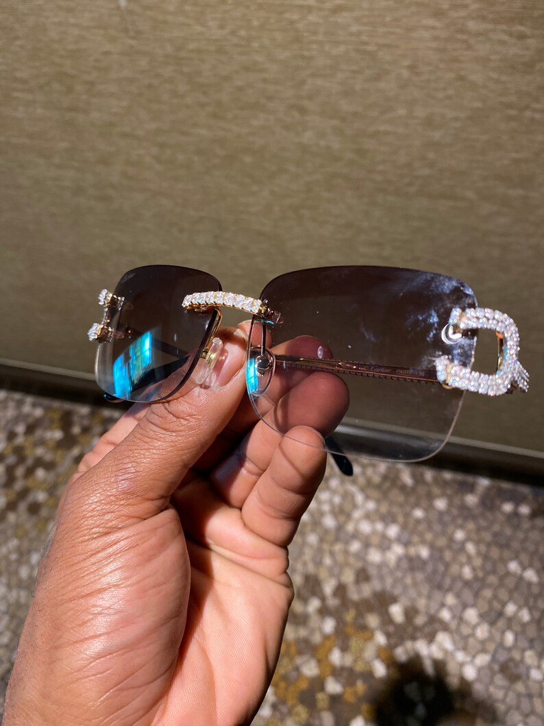 Diamond Cartier Wire Glasses Etsy