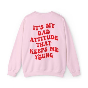 Bad Attitude Smiley Unisex Heavy Blend™ Crewneck Sweatshirt