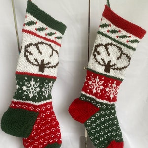 Custom Christmas Stockings | Handknit Christmas Stocking | Build Your Own Christmas Stocking