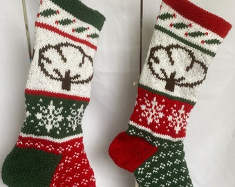 Custom Christmas Stockings | Handknit Christmas Stocking | Build Your Own Christmas Stocking