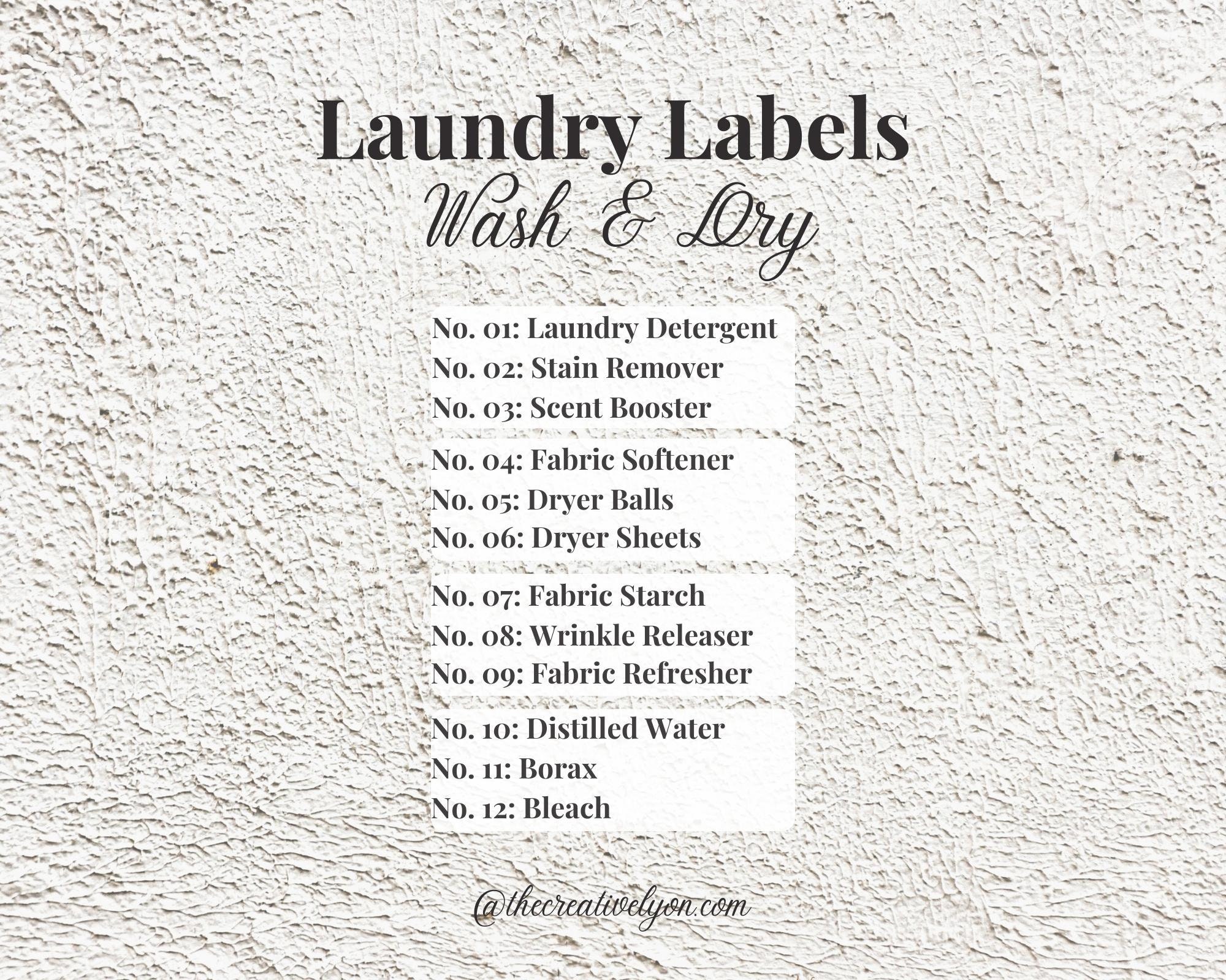 Laundry Labels Laundry Organizer Minimalist Labels Etsy