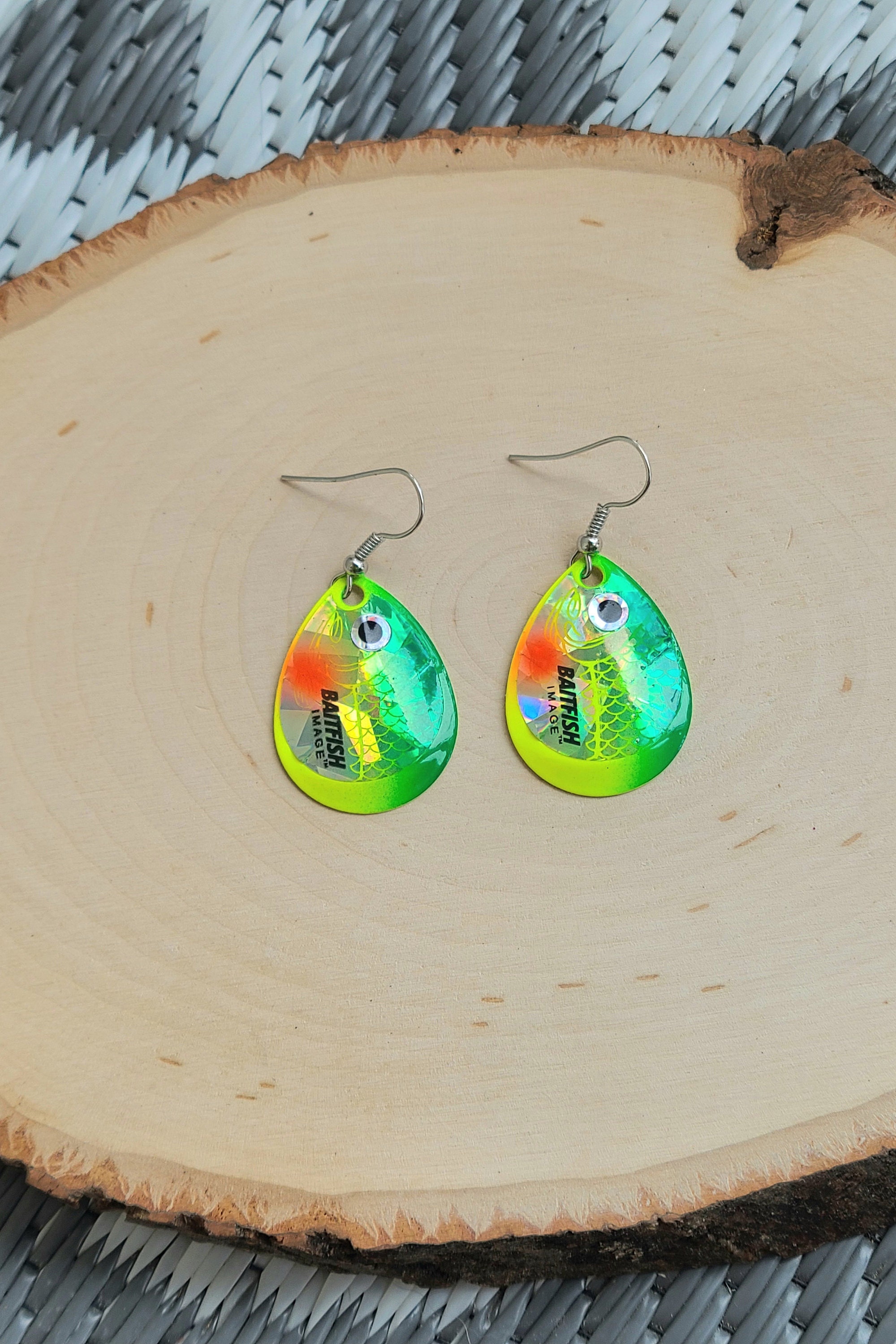 Fishing lure earrings Etsy