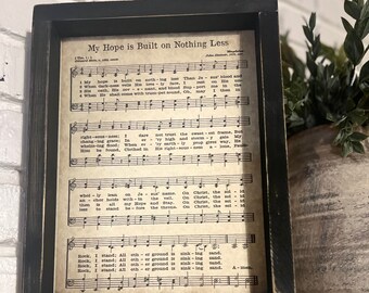 La mia speranza è costruita su niente di meno Stampa / Inni incorniciati / Spartiti musicali / Inni della Chiesa / Regali religiosi / Regalo di simpatia / Regali di incoraggiamento