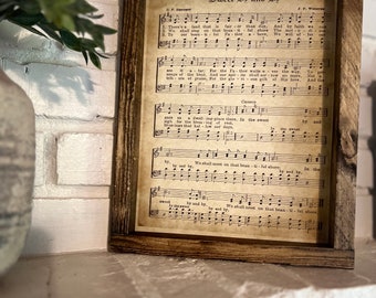 Sweet By and By / Framed Church Hymn / Music Sheet/ Church Hymns / Religious Gifts / Sympathy Gift / Trending Christian Gifts