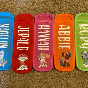 Personalized Paw patrol popsicle| yogurt holder