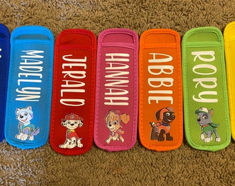 Personalized Paw patrol popsicle| yogurt holder