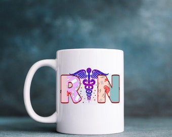 RN 12oz Mug | Nurse | Doctor | Hospital | Funny | Coffee Cup | Tea Cup | Coffee Mug | Drinkware | Nurse Life | Cup | Custom Gifts