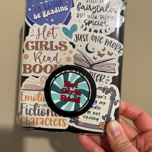 Hot Girls Read Kindle Pop Socket, Kindle Accessory, Kindle Stand, Kindle Grip, Phone Grip, Popsocket, Kindle, book, Kindle Accessories
